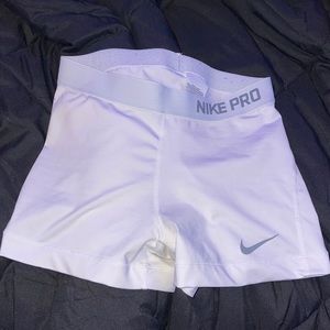 white nike pro spandex